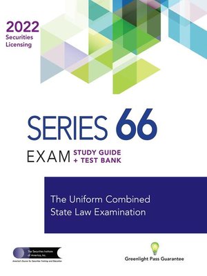 cover image of SERIES 66 EXAM STUDY GUIDE 2022 + TEST BANK